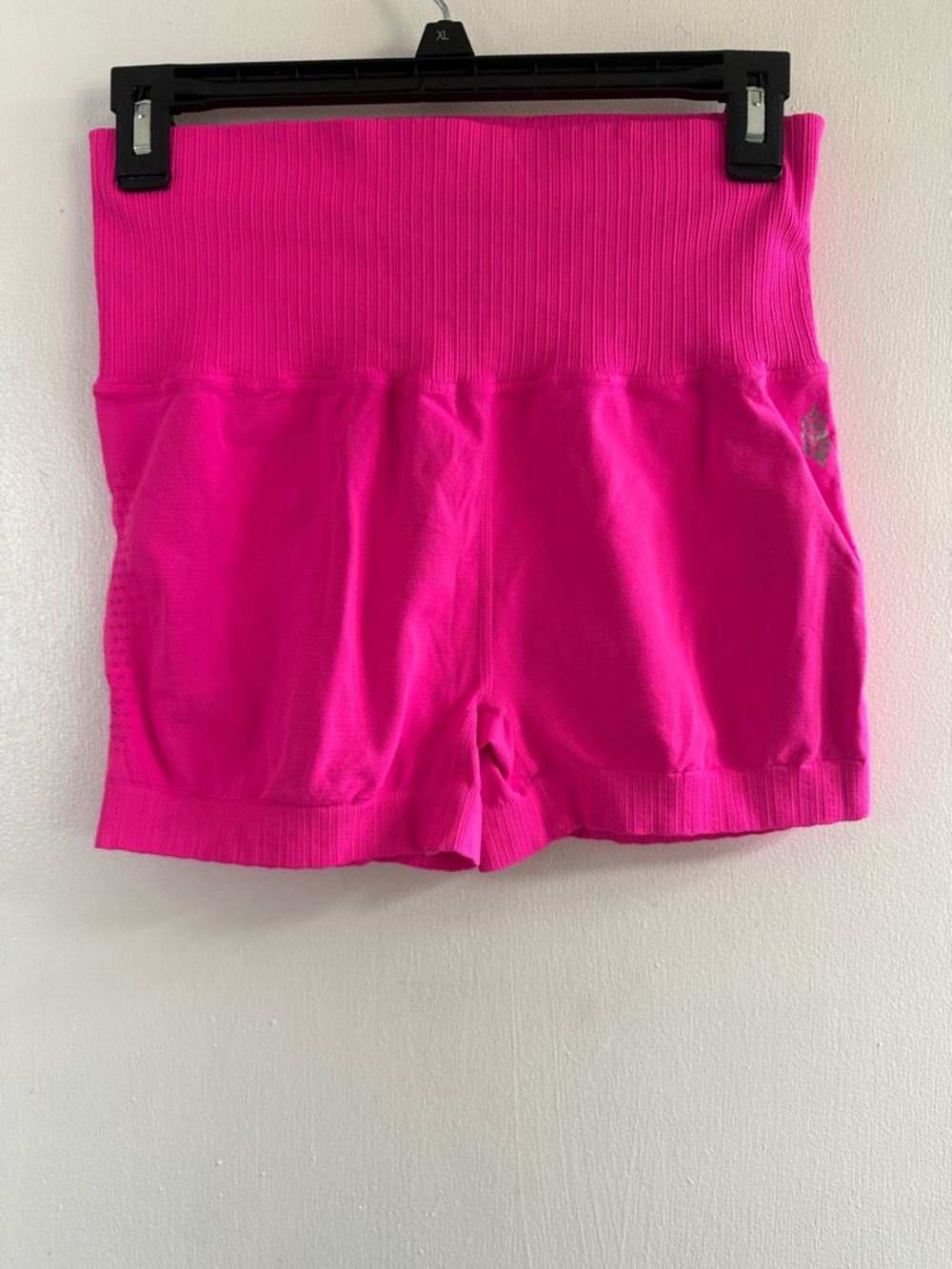 FP Movement by Free People Seamless High-Waist Bike Shorts in Bright Pink